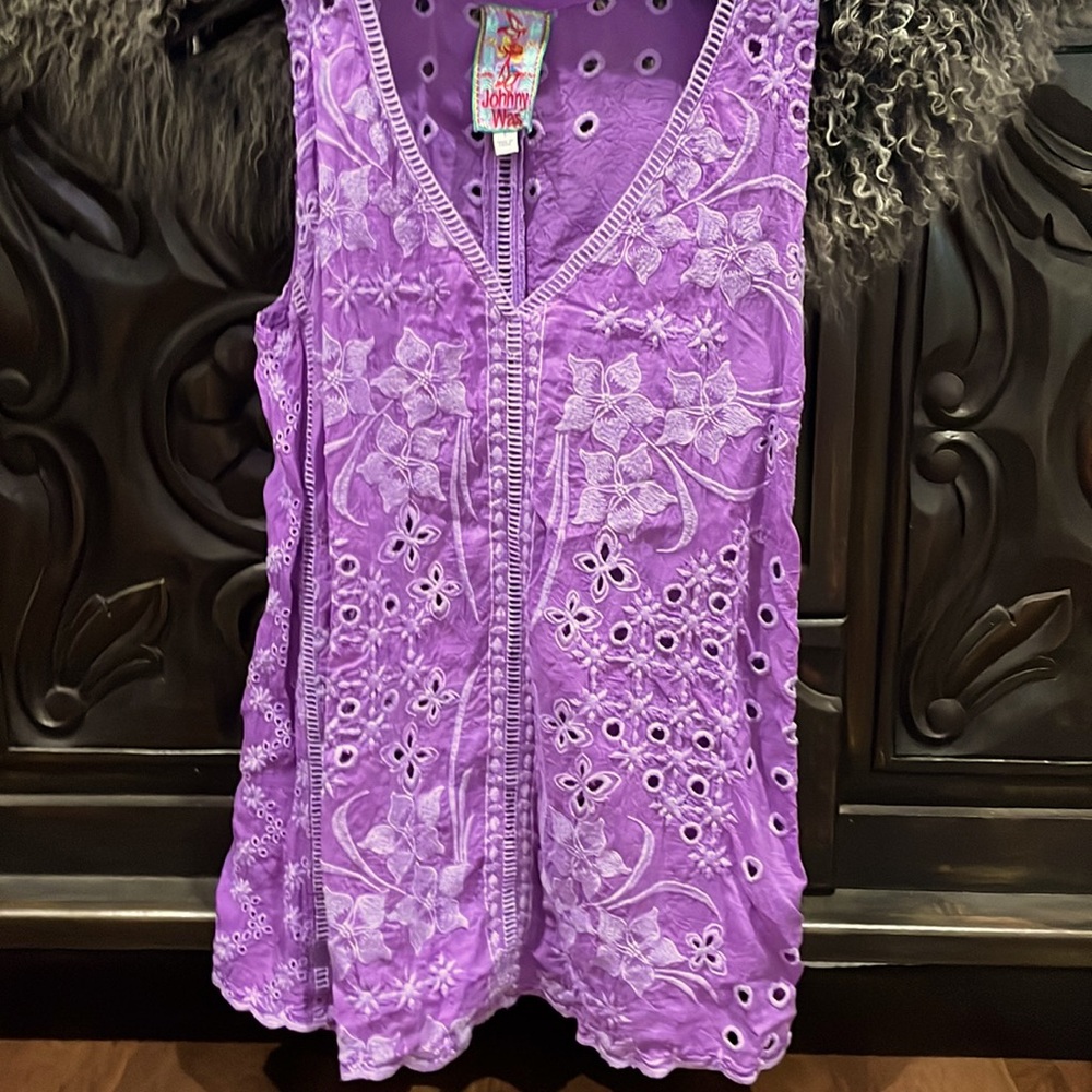 Johnny Was purple tank